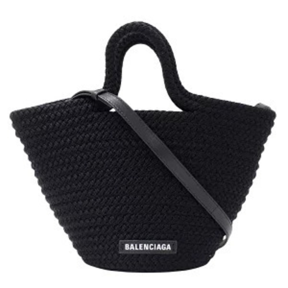 Balenciaga Bag Handbag Shoulder Ibiza Black Basket - Picture 1 of 8